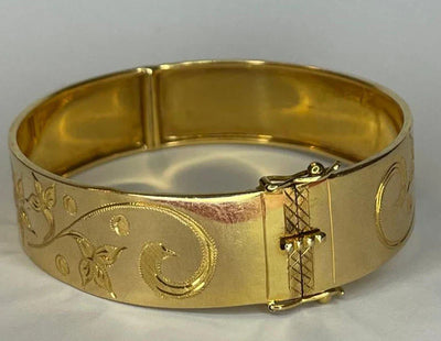 Bracelet Jonc ouvrant en Or Jaune 18K
