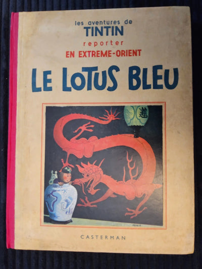Le Lotus Bleu – EO 1936 – Plat neutre – Noir & blanc