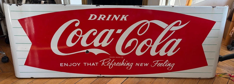 Plaque émaillée Coca Cola publicitaire ancienne