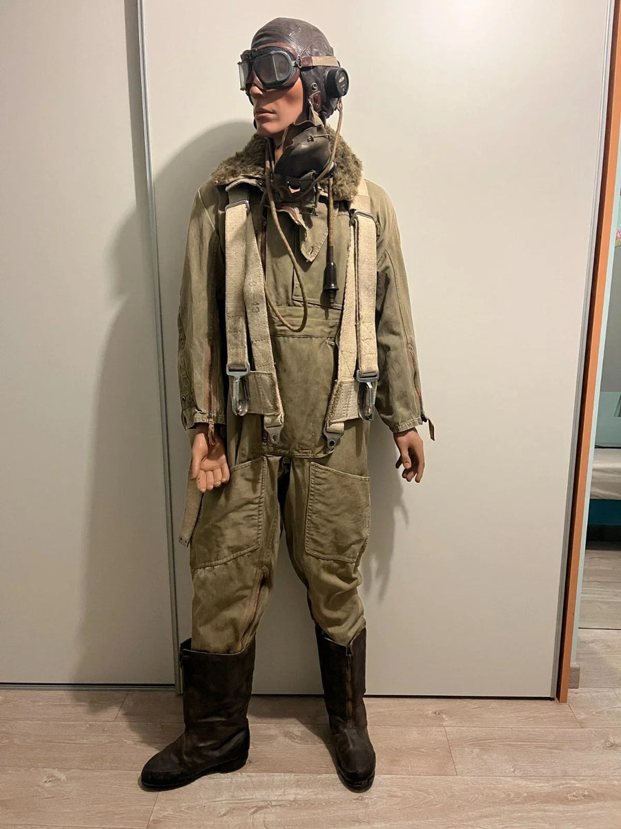 WW2 – Tenue de vol complète de pilote RAF – Seconde Guerre mondiale – Ensemble original