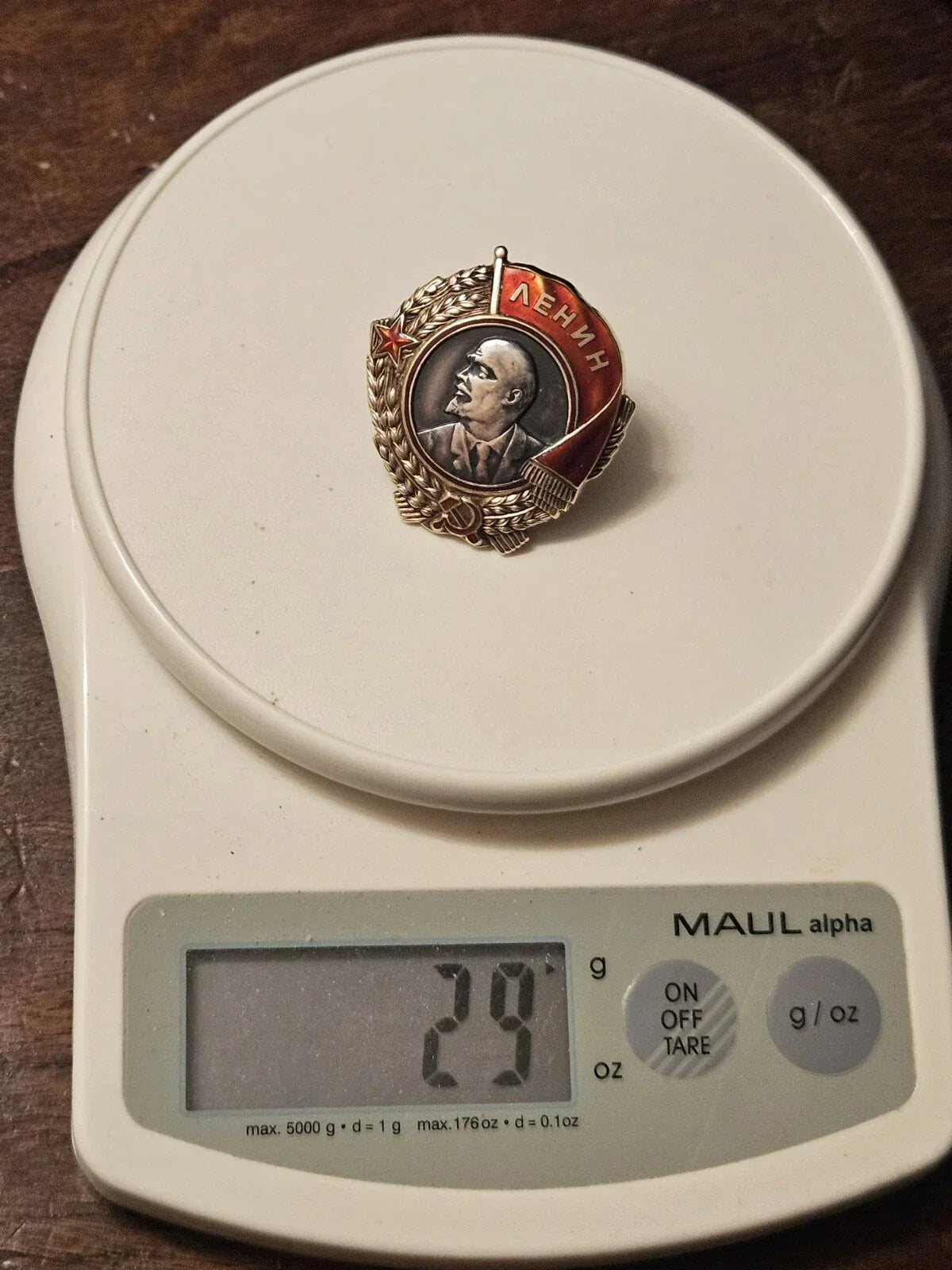 URSS – RARE Ordre de Lénine 2ème type – Or massif – 1936