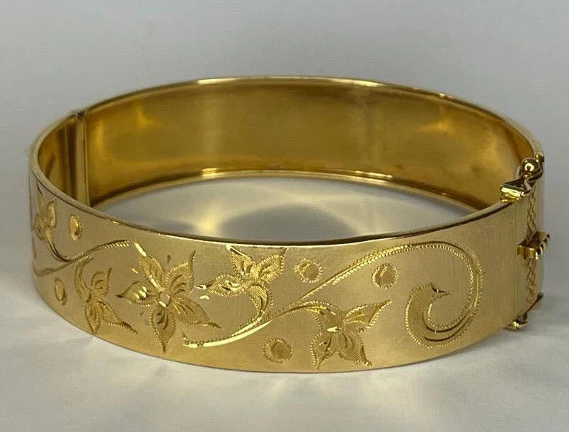 Bracelet Jonc ouvrant en Or Jaune 18K