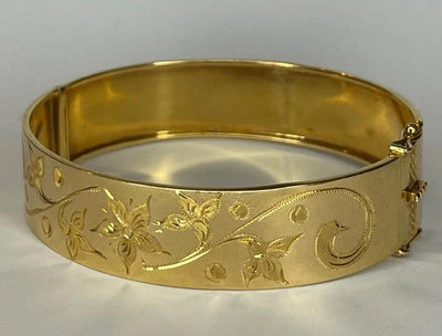 Bracelet Jonc ouvrant en Or Jaune 18K