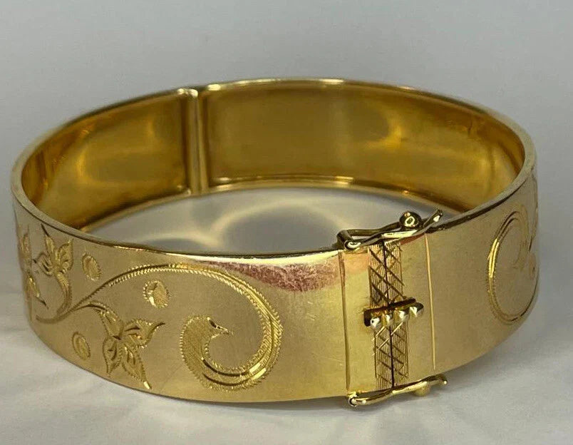 Bracelet Jonc ouvrant en Or Jaune 18K