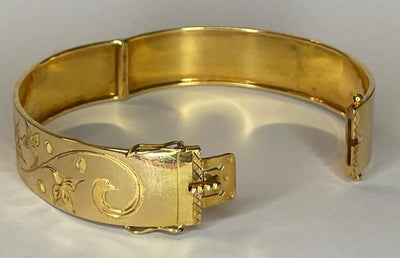 Bracelet Jonc ouvrant en Or Jaune 18K