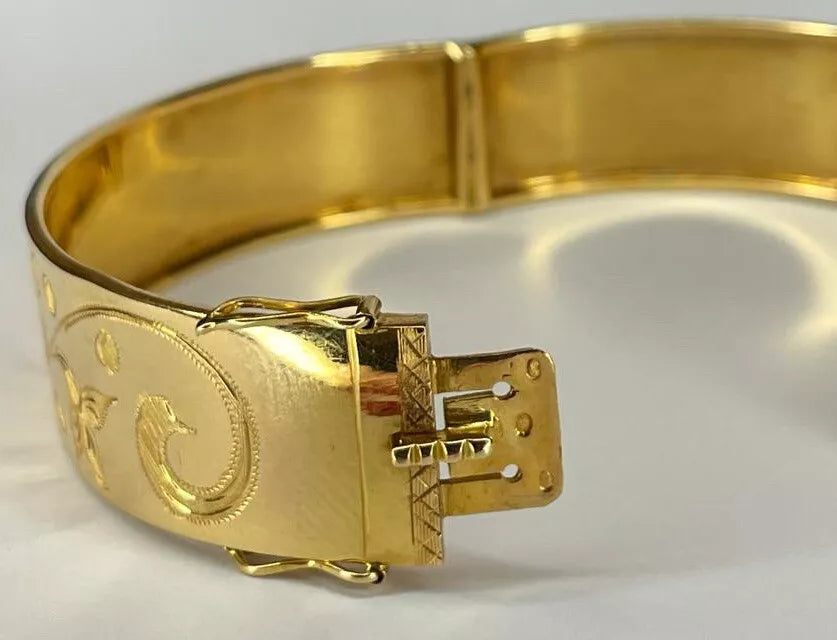 Bracelet Jonc ouvrant en Or Jaune 18K