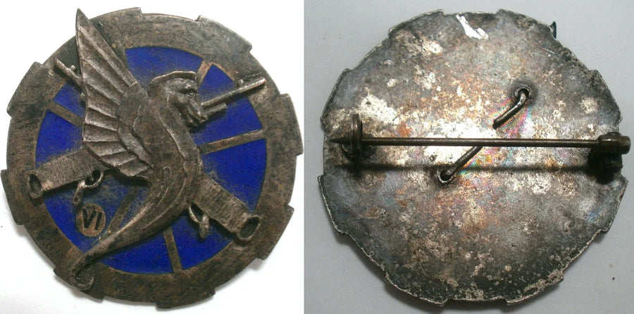 Insigne 6e Escadron / 1er REC – Sahara – Légion étrangère cavalerie – 1932–1934