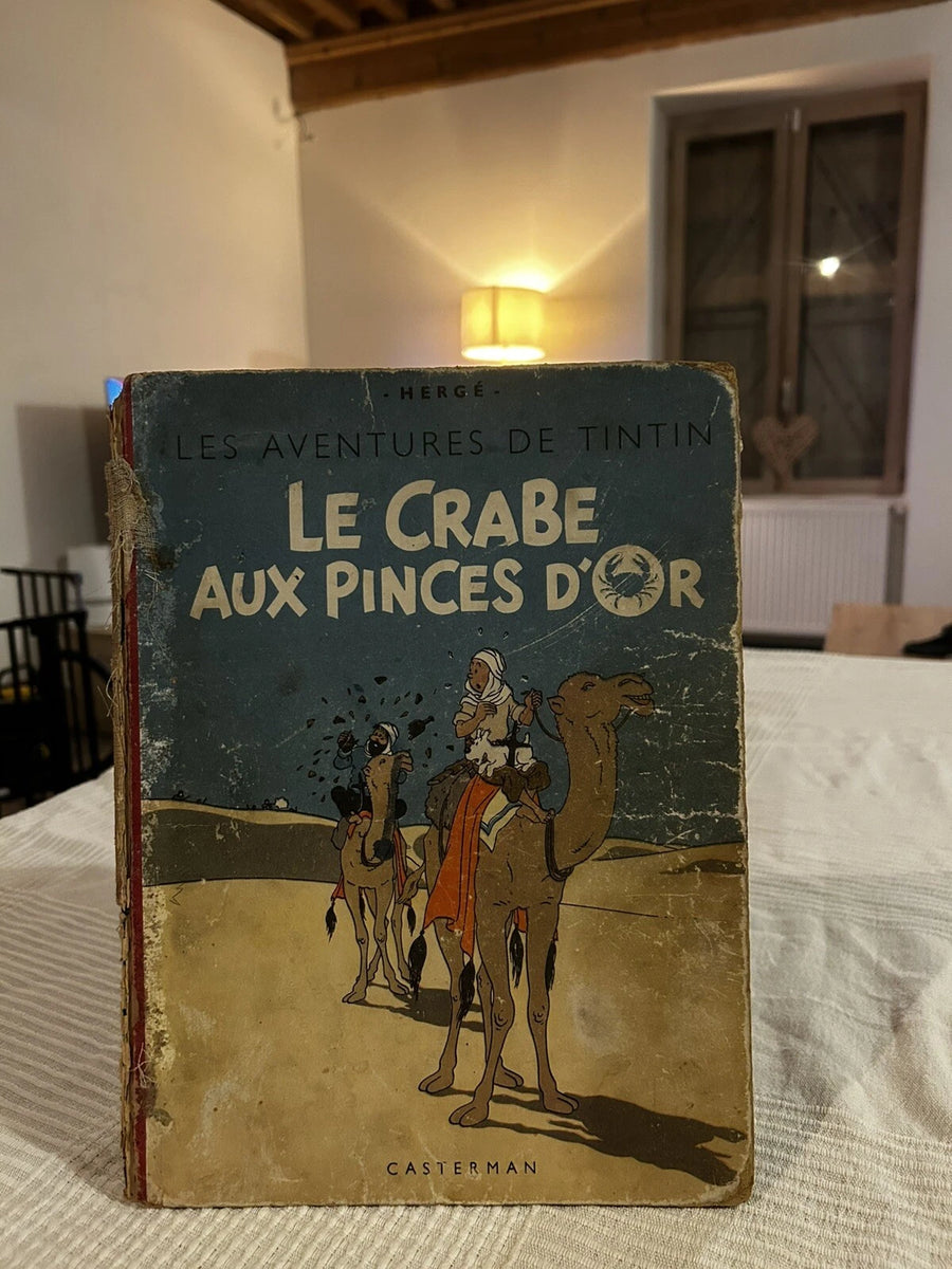 Tintin le crabe aux pinces d’or de Hergé A22 De 1944 Dos Rouge
