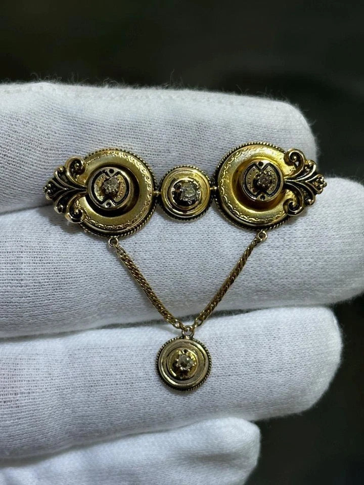Broche "Triple Halo" Éclat Royal