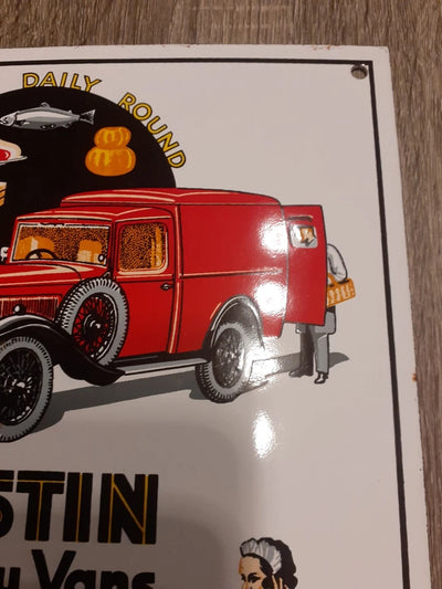 Plaque Émaillée AUSTIN – Delivery Vans "Speedy Service"